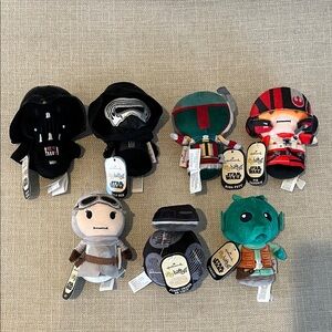 Set of 7 Hallmark Star Wars Itty Bittys